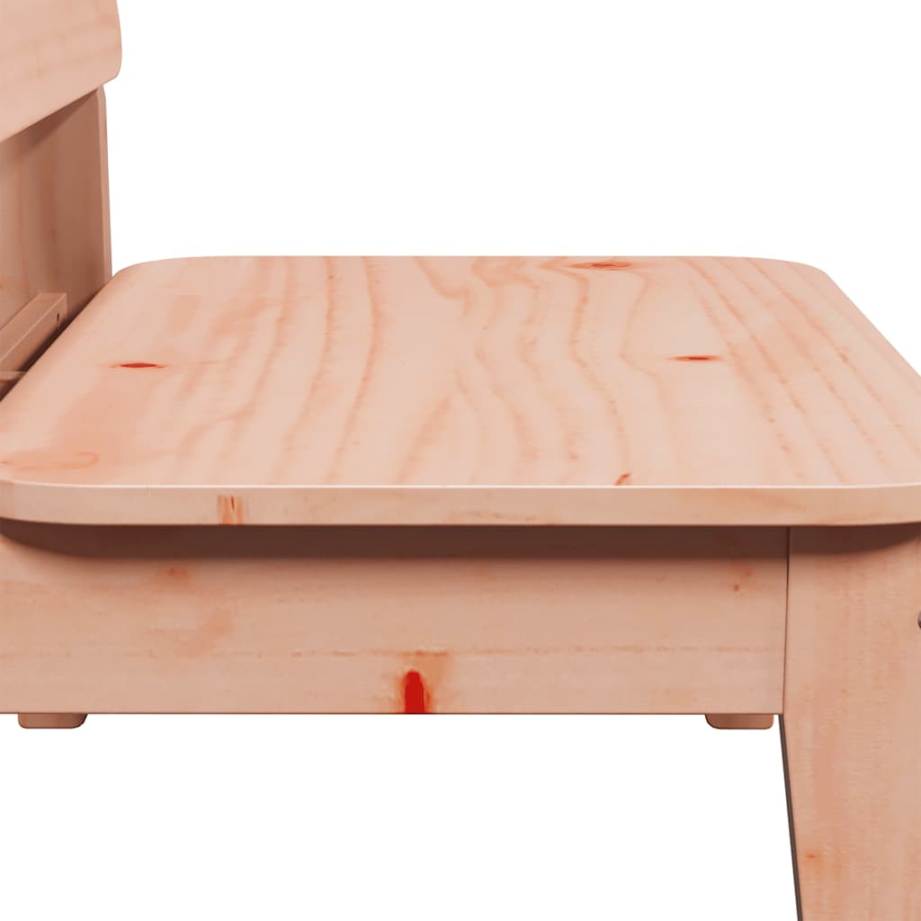 Solid Wood Douglas Garden Chairs, 2-Piece Set, 60x52.5x72 cm