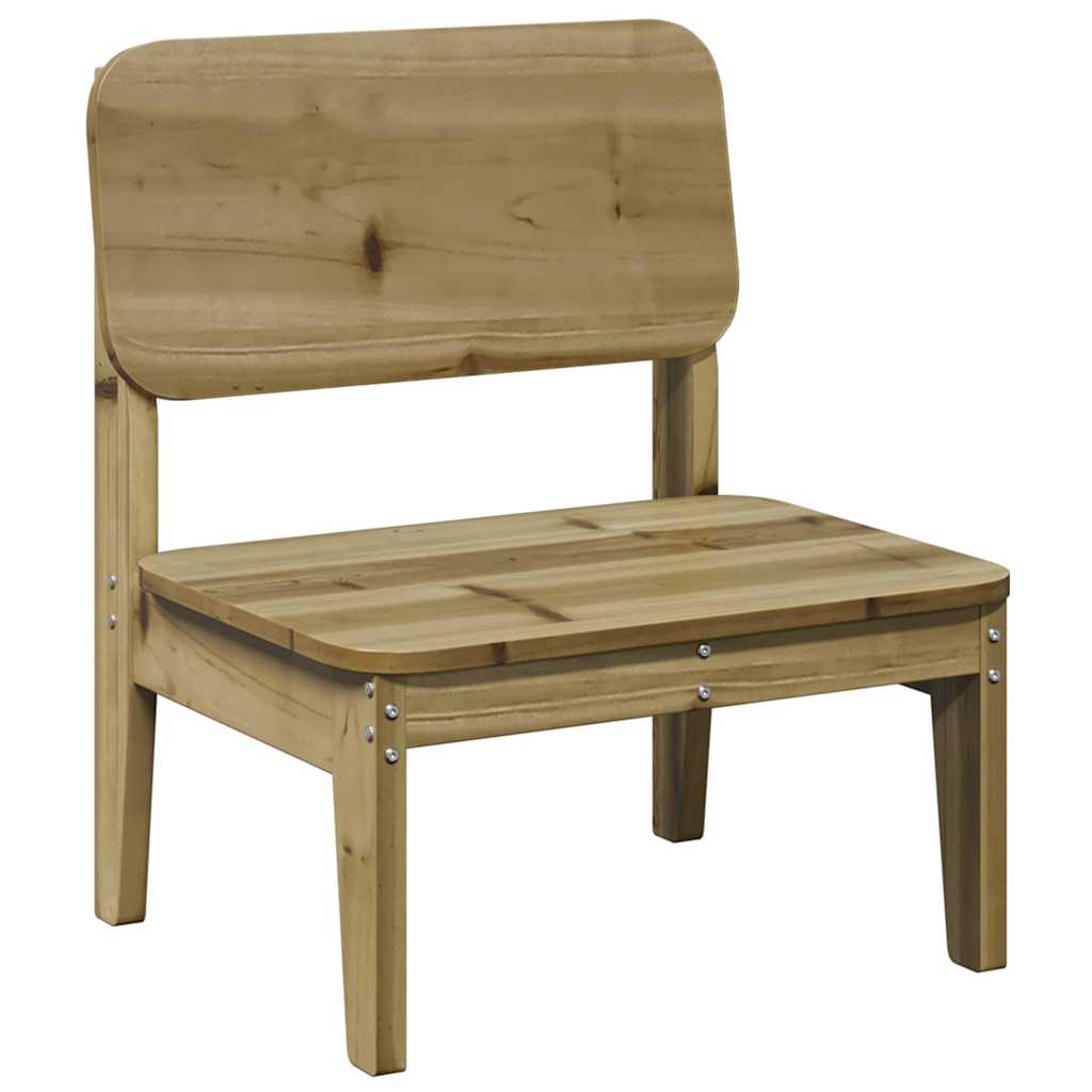 2-Piece Garden Chairs Set, Pine Wood, 60x52.5x72 cm, Impregnated
