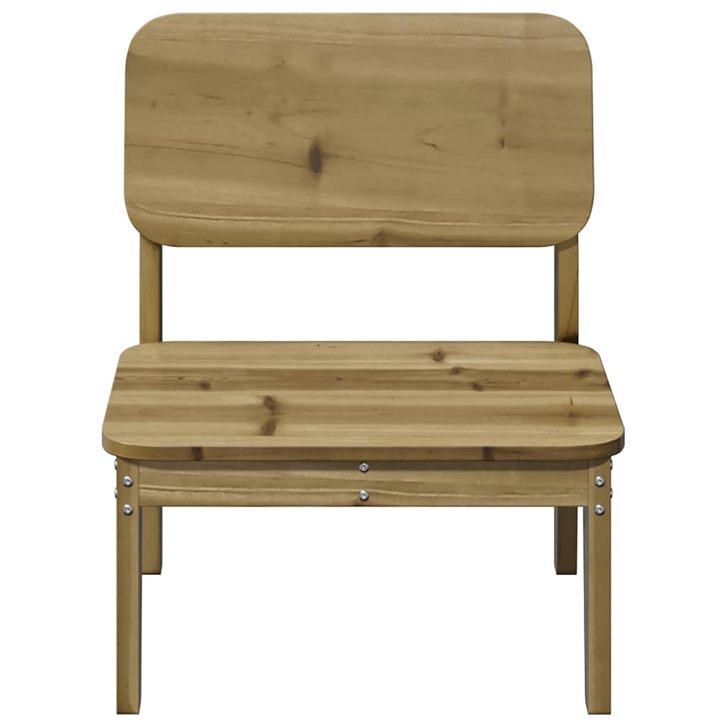 2-Piece Garden Chairs Set, Pine Wood, 60x52.5x72 cm, Impregnated
