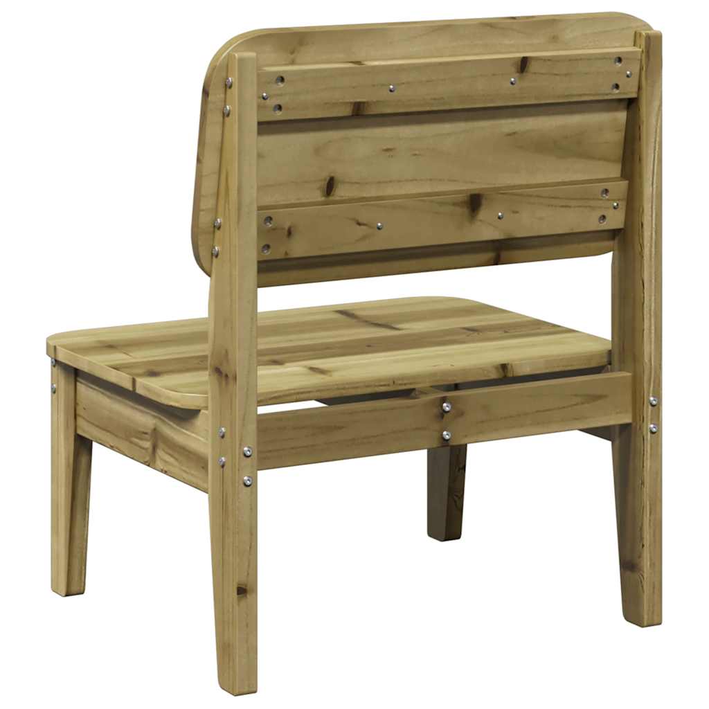 2-Piece Garden Chairs Set, Pine Wood, 60x52.5x72 cm, Impregnated