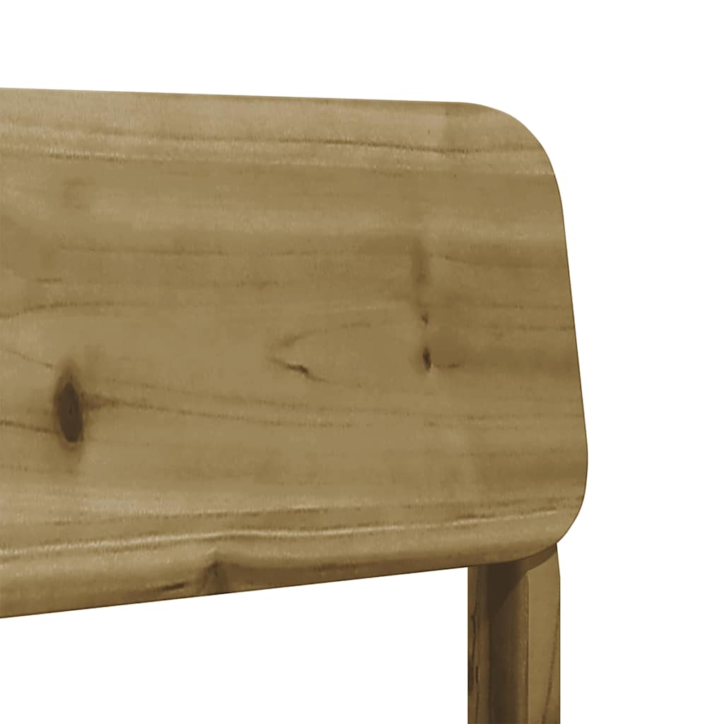 2-Piece Garden Chairs Set, Pine Wood, 60x52.5x72 cm, Impregnated
