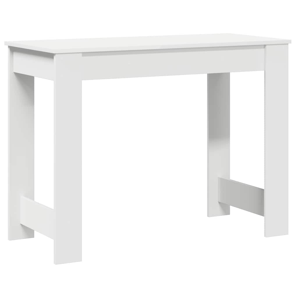 Engineered Wood Desk 100x45x75 cm - Sleek White Finish