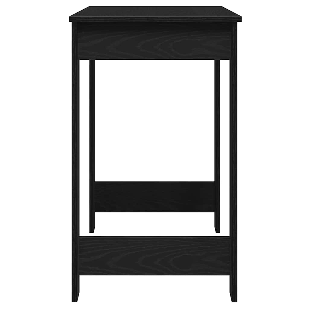 Sleek Black Engineered Wood Desk - 100x45x75 cm