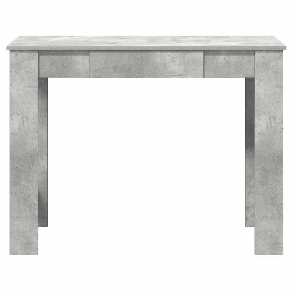 Concrete Grey Desk, Engineered Wood, 100x45x75 cm