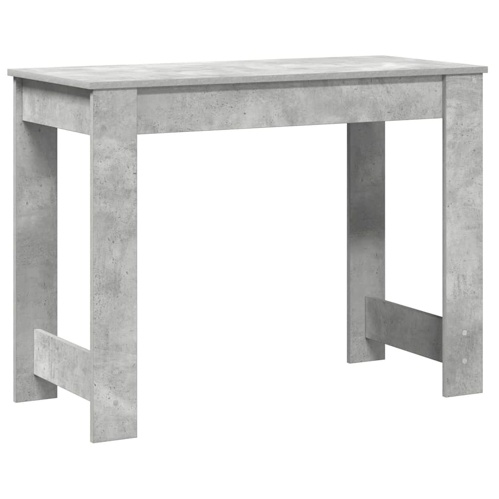 Concrete Grey Desk, Engineered Wood, 100x45x75 cm