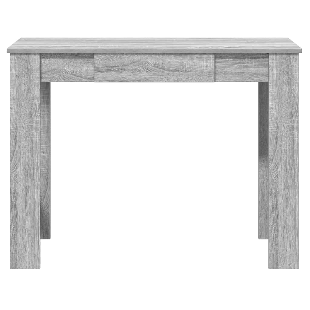 Compact Grey Sonoma Desk 100x45x75 cm - Engineered Wood Finish