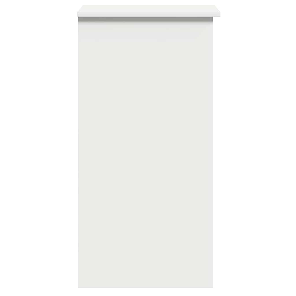 White Desk with Shelves, Engineered Wood, 84x40x78 cm