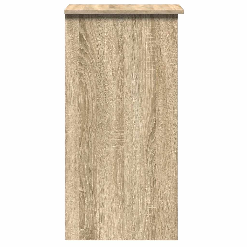 Sonoma Oak Desk with Shelves 84x40x78 cm - Engineered Wood