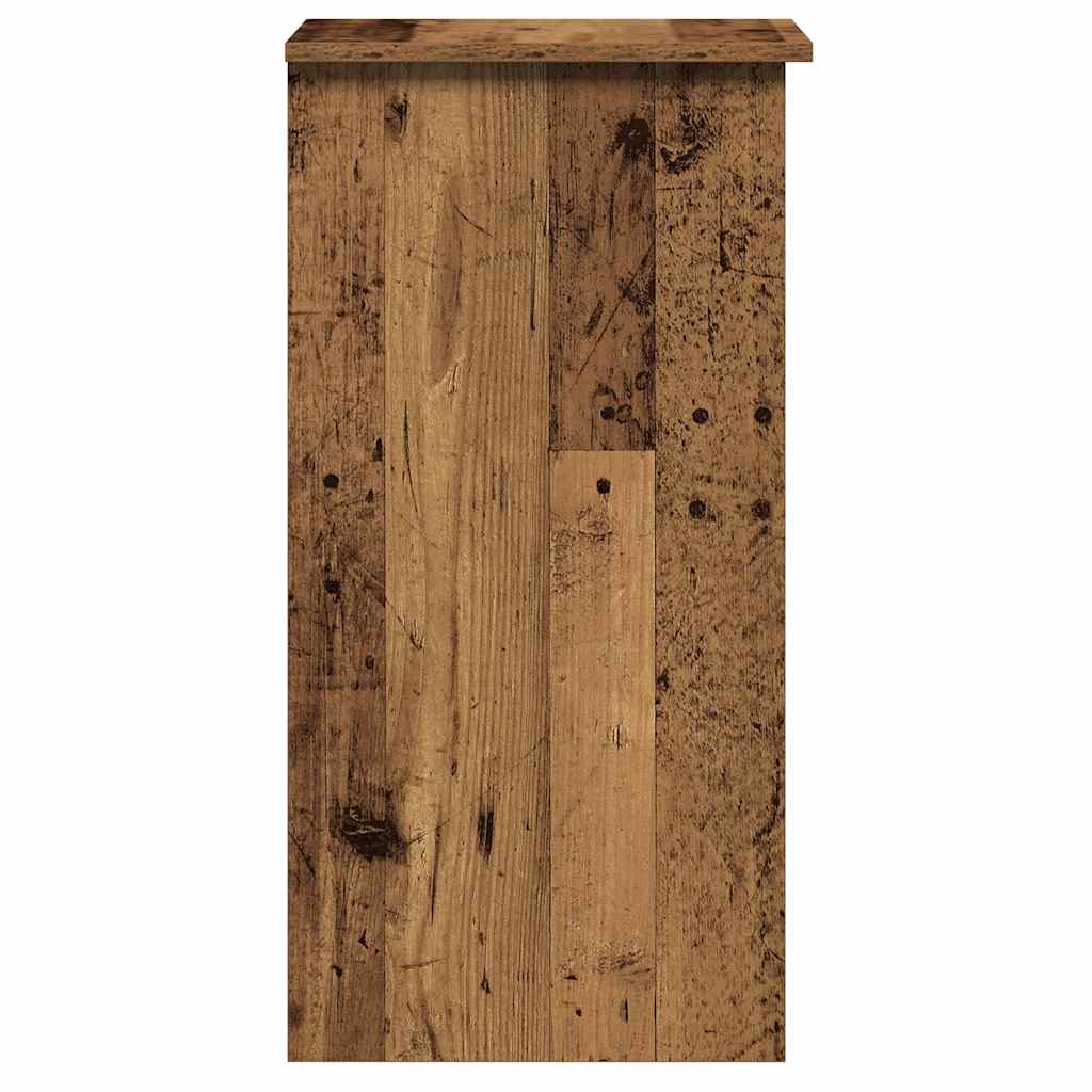 Rustic Engineered Wood Desk with Shelves - 84x40x78 cm