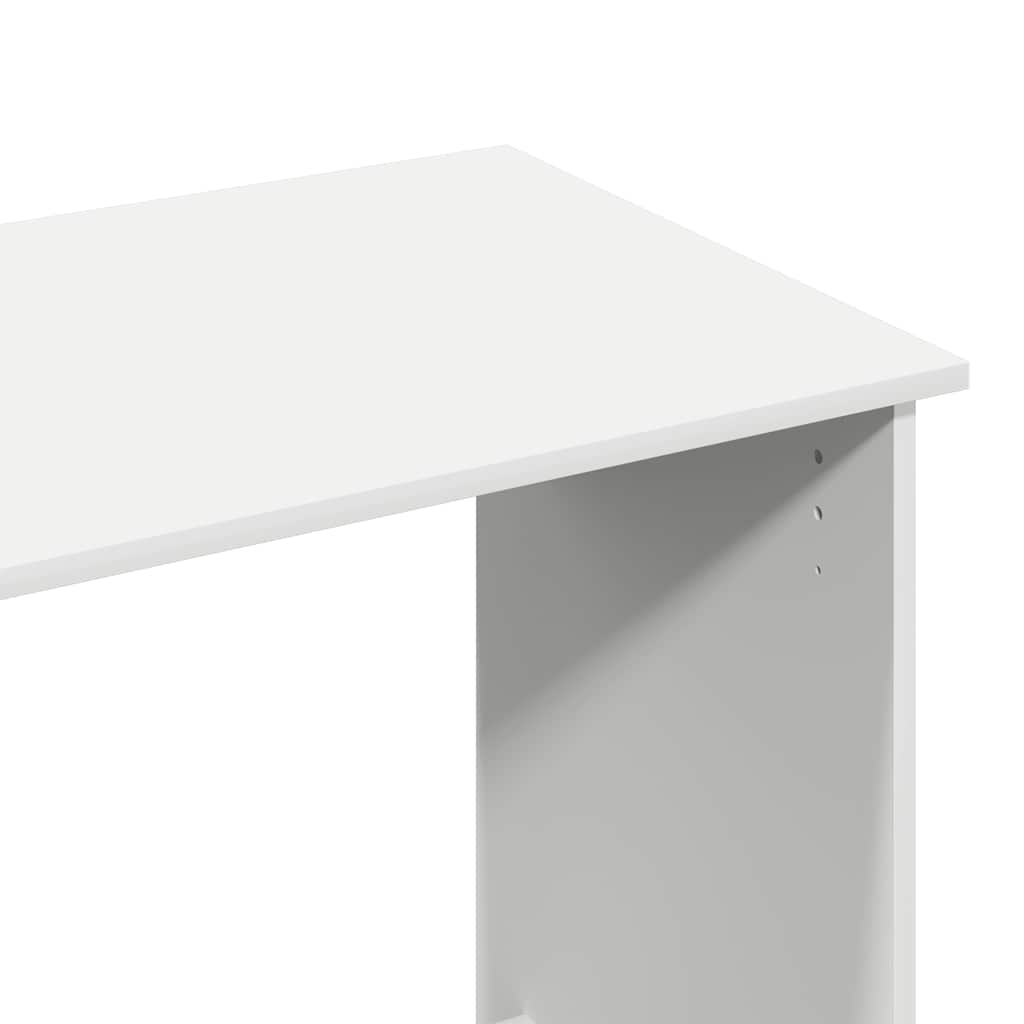 Sleek White Desk 80x40x75 cm - Durable Engineered Wood Design