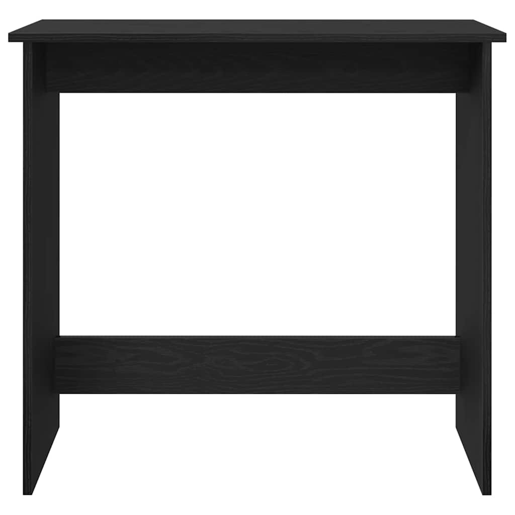 Compact Black Engineered Wood Desk 80x40x75 cm