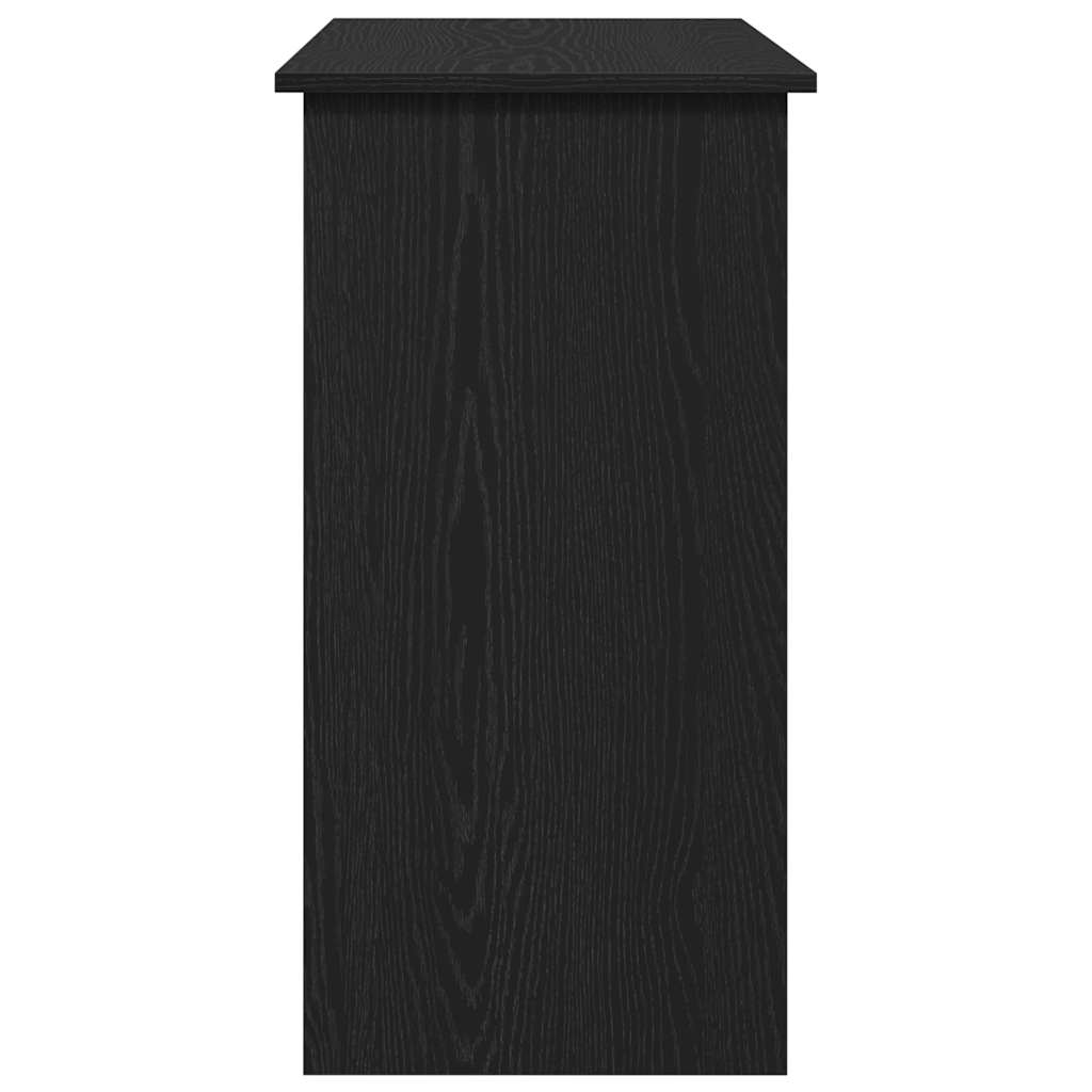 Compact Black Engineered Wood Desk 80x40x75 cm