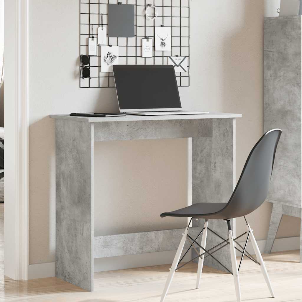 Concrete Grey Engineered Wood Desk 80x40x75 cm