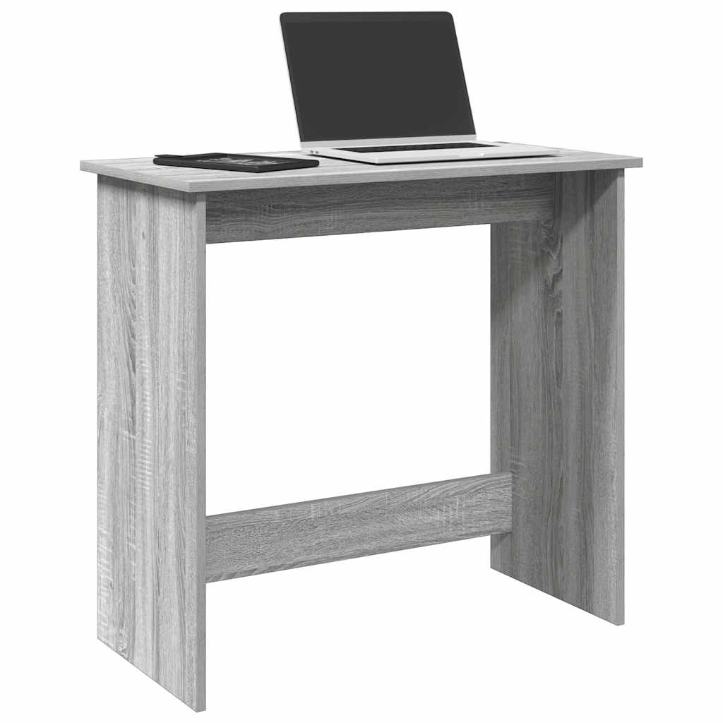 Compact Grey Sonoma Desk, Engineered Wood, 80x40x75 cm