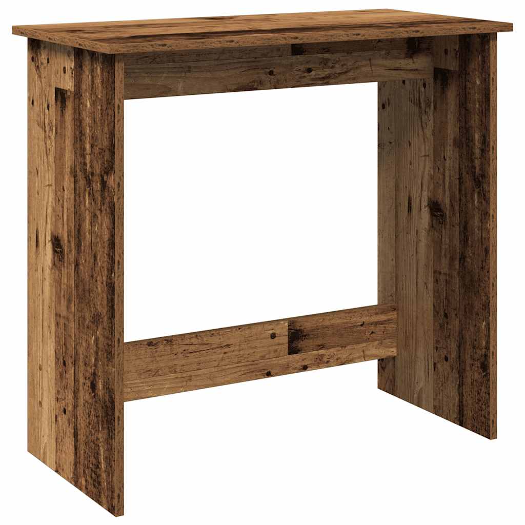 Rustic Engineered Wood Desk - 80x40x75 cm, Vintage Charm