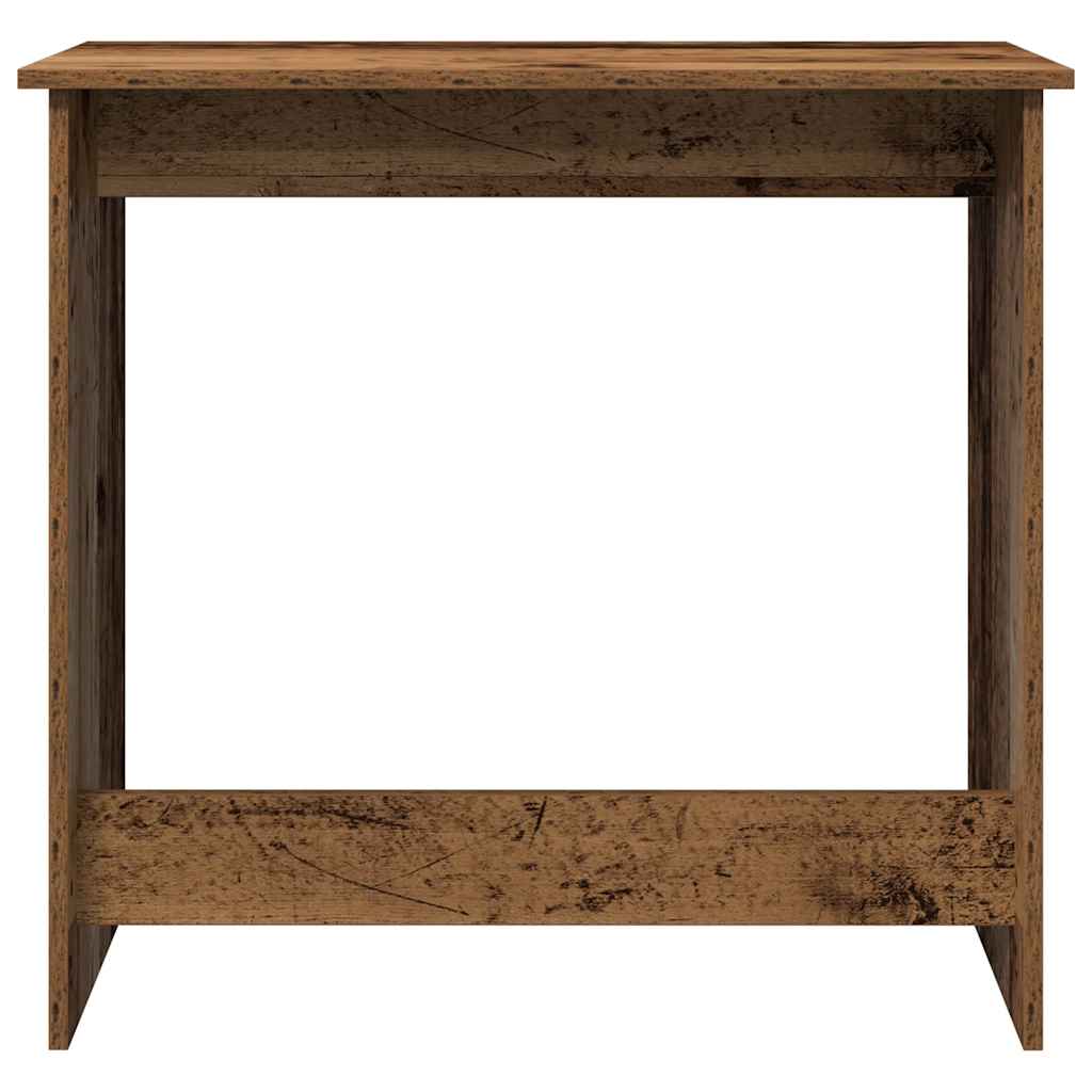 Rustic Engineered Wood Desk - 80x40x75 cm, Vintage Charm