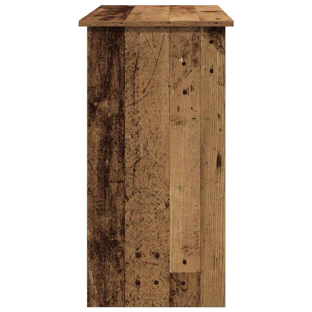 Rustic Engineered Wood Desk - 80x40x75 cm, Vintage Charm