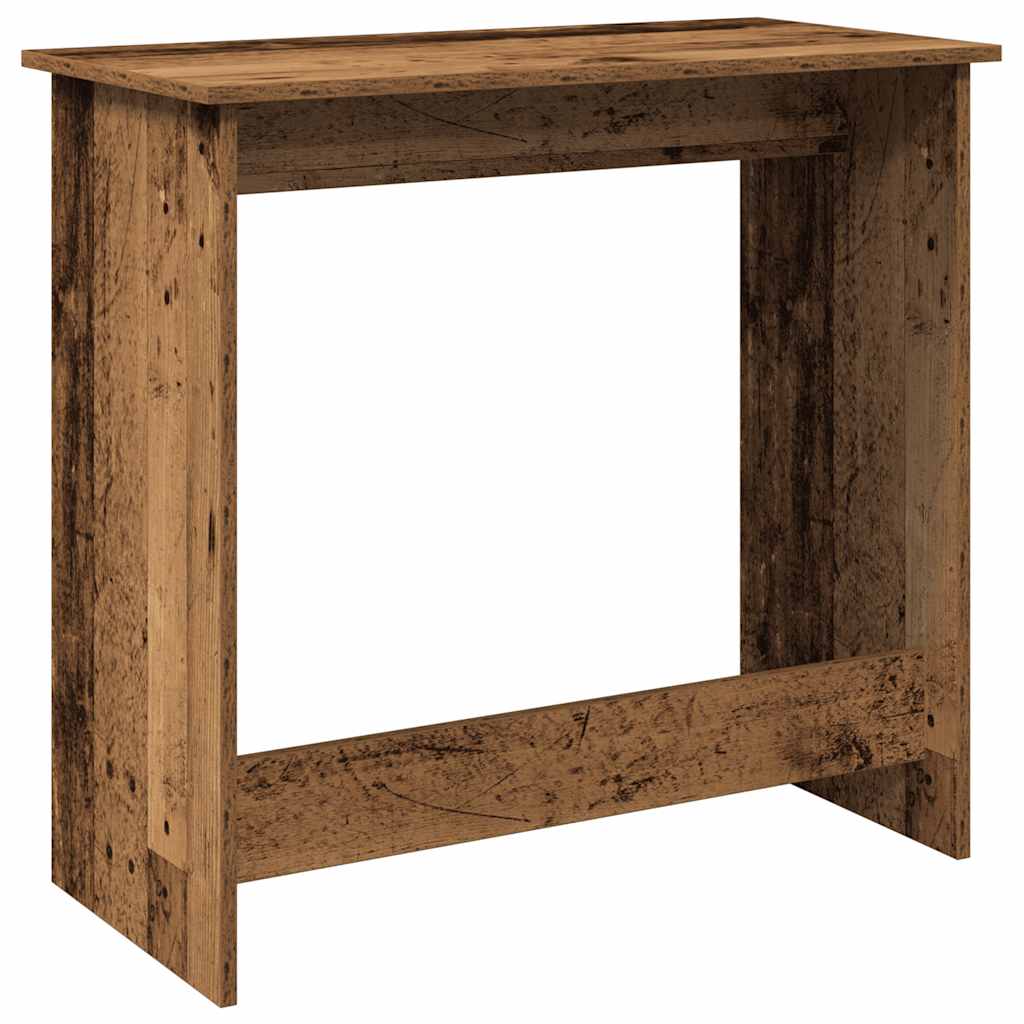 Rustic Engineered Wood Desk - 80x40x75 cm, Vintage Charm