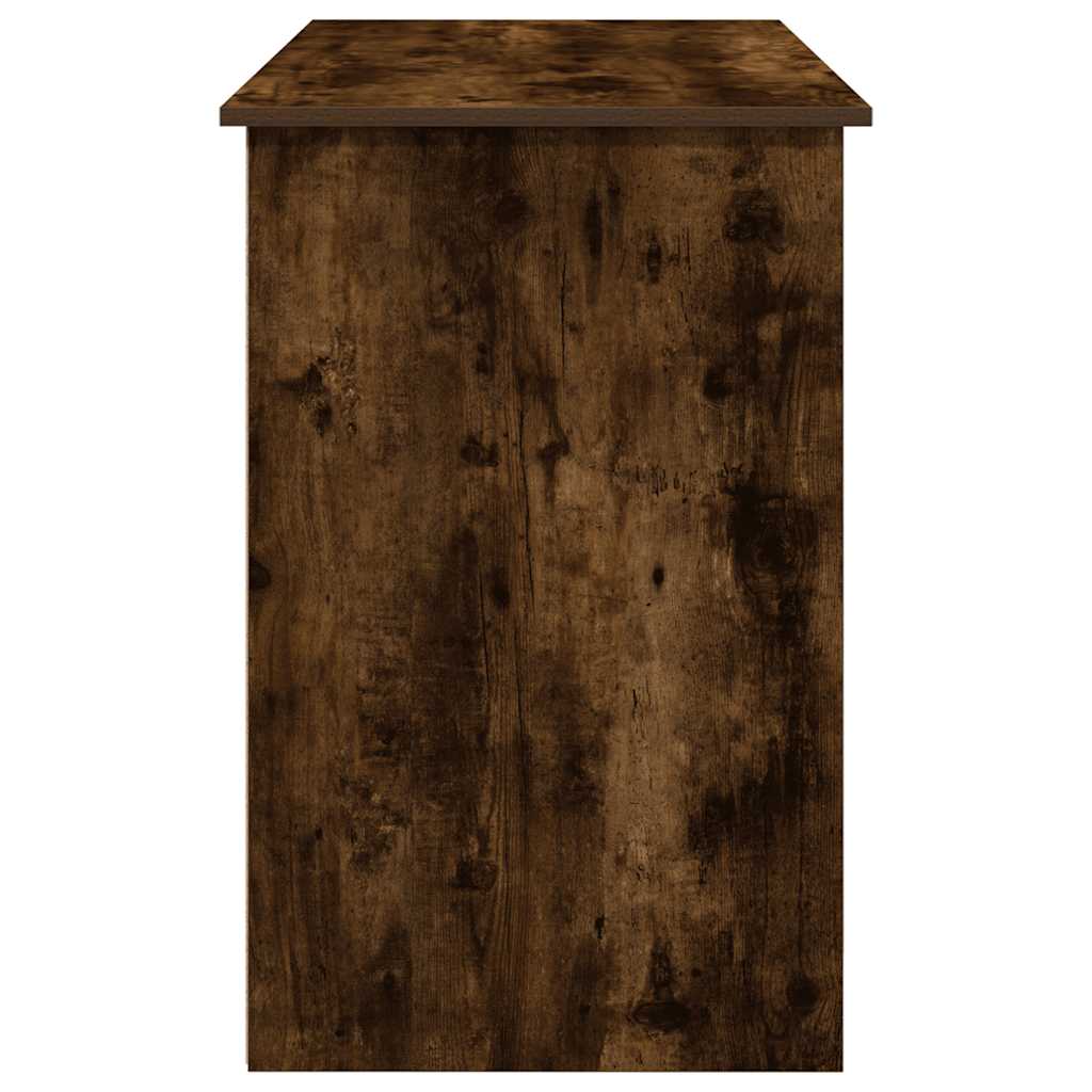 Smoked Oak Desk 102x50x75 cm - Engineered Wood Elegance