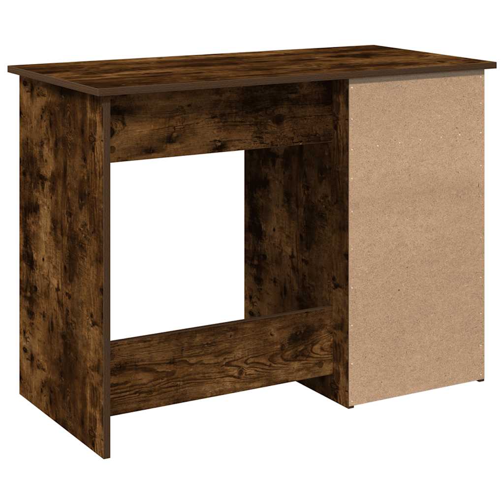 Smoked Oak Desk 102x50x75 cm - Engineered Wood Elegance