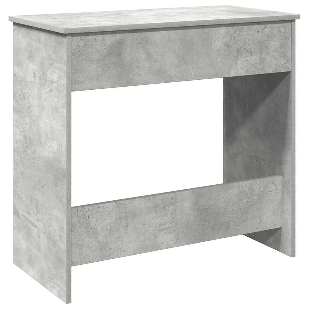Compact Desk in Concrete Grey, 80x40x75 cm, Engineered Wood