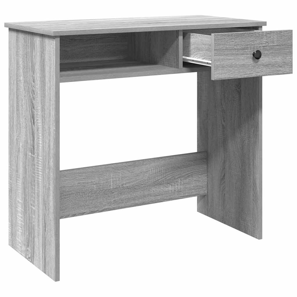 Compact Desk Grey Sonoma 80x40x75 cm - Engineered Wood Elegance