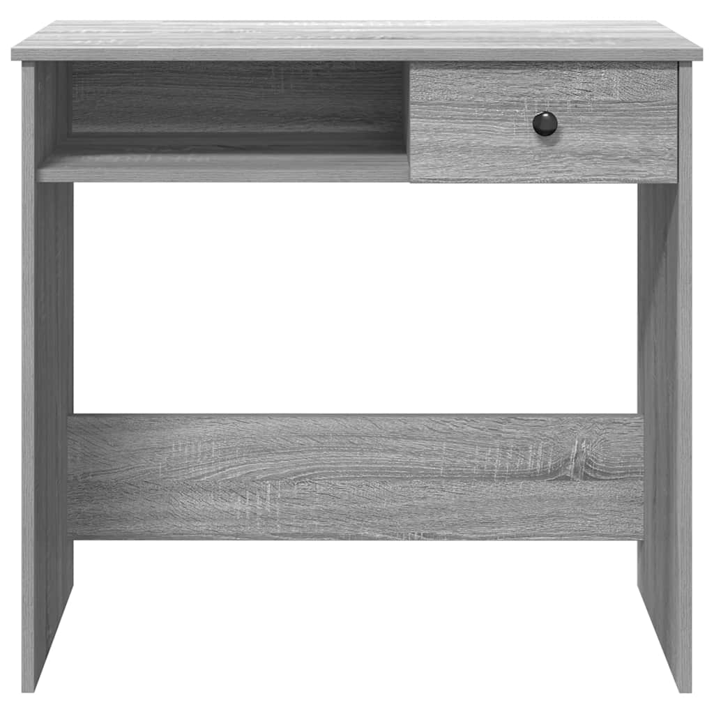 Compact Desk Grey Sonoma 80x40x75 cm - Engineered Wood Elegance