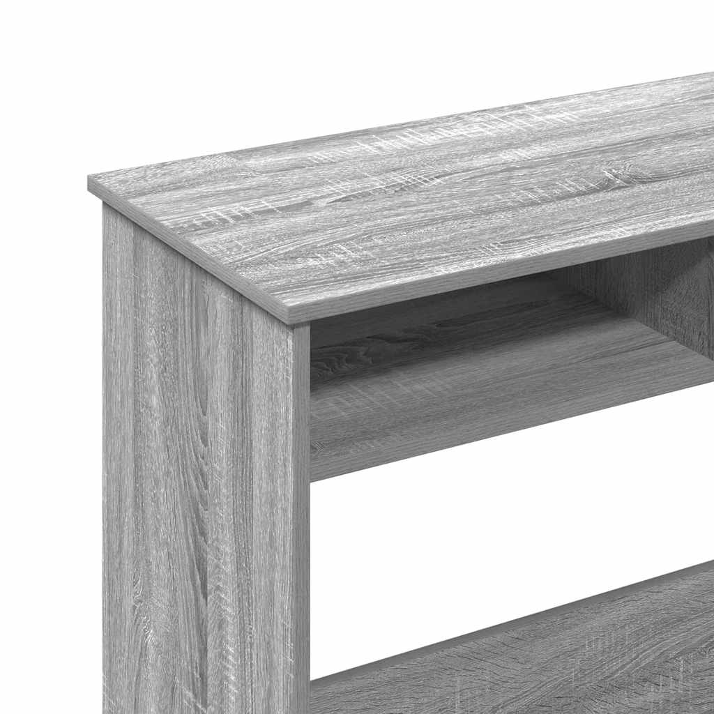 Compact Desk Grey Sonoma 80x40x75 cm - Engineered Wood Elegance