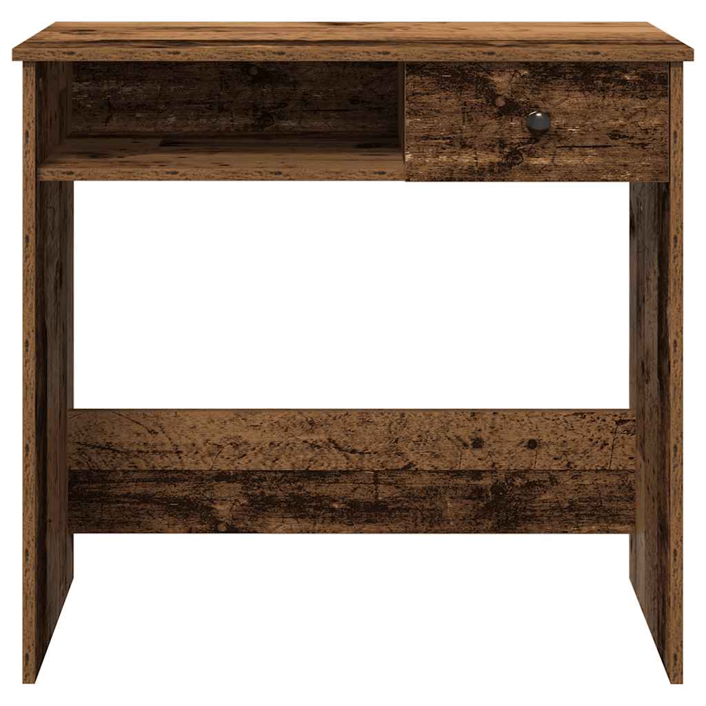 Rustic 80x40x75 cm Engineered Wood Desk - Vintage Style