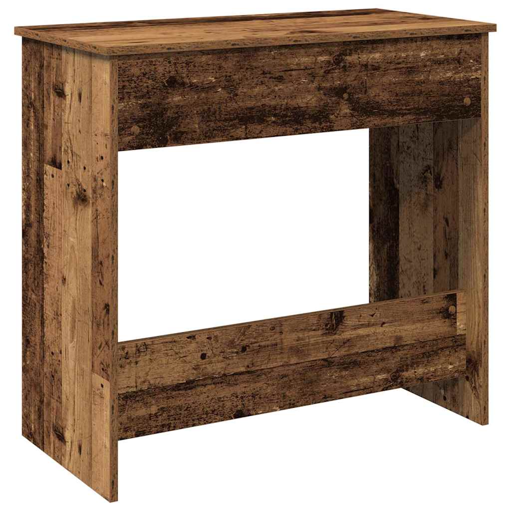 Rustic 80x40x75 cm Engineered Wood Desk - Vintage Style