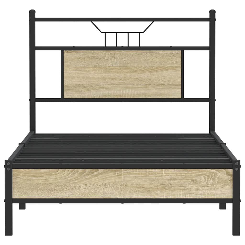 Sonoma Oak Engineered Wood Bed Frame, Single 90x190 cm