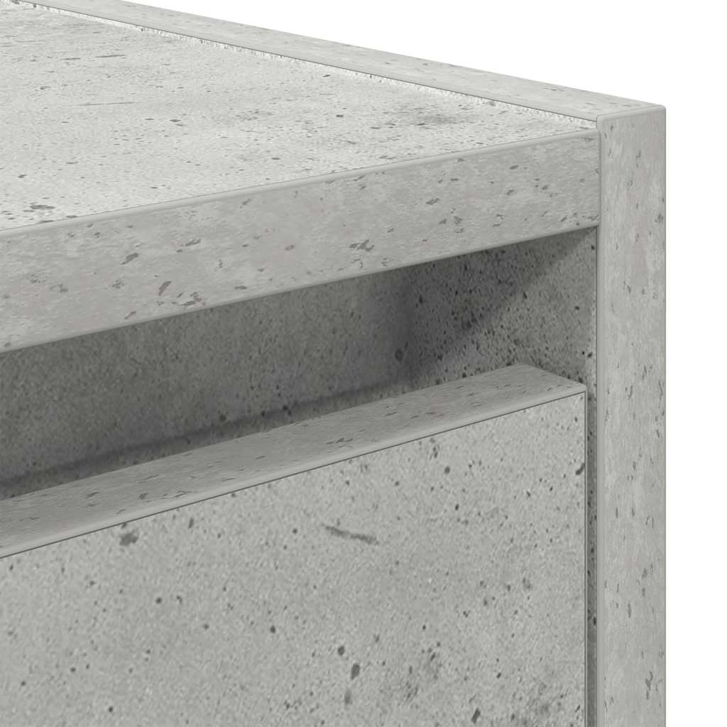 Wall-Mounted Bedside Cabinet Concrete Grey 38x34x40 cm
