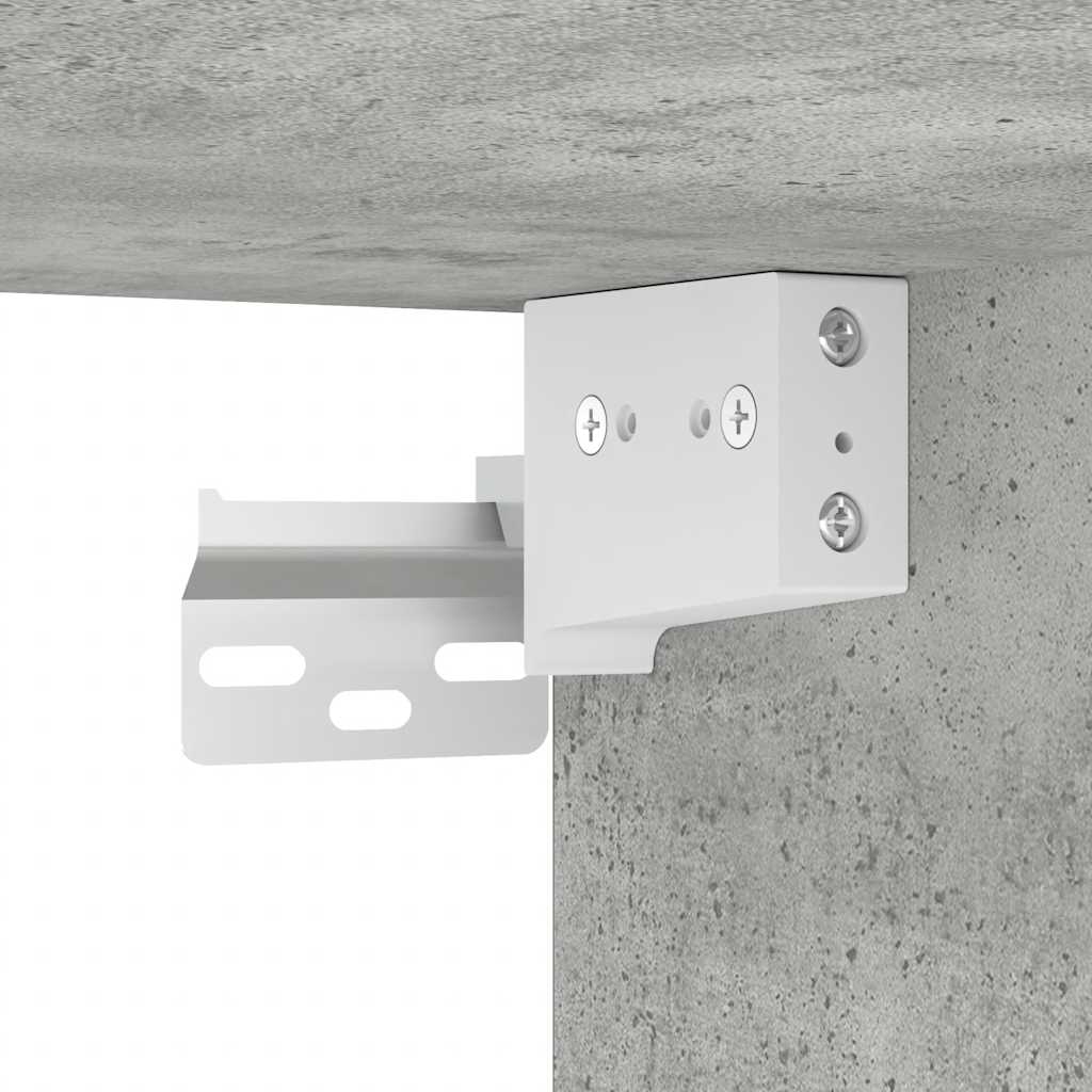 Wall-mounted Bedside Cabinet Concrete Grey 38x34x40 cm
