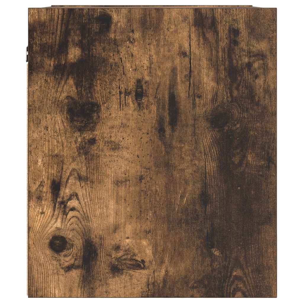 Wall-mounted Bedside Cabinets 2 pcs Smoked Oak 38x34x40 cm