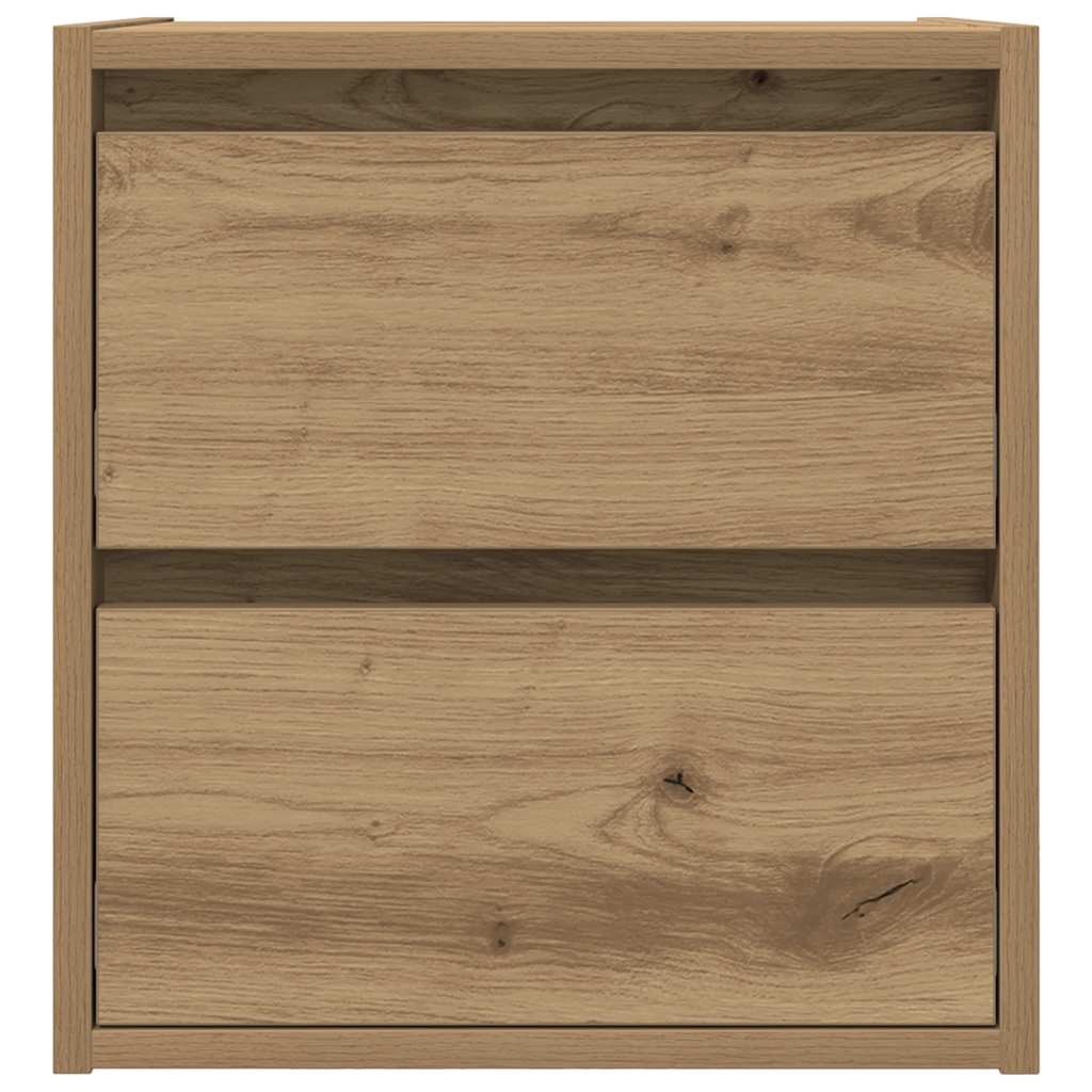 Wall-mounted Bedside Cabinet Artisan Oak 38x34x40 cm