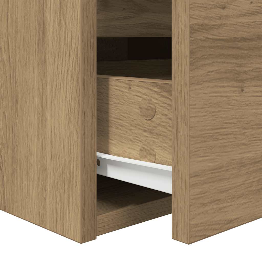 Wall-mounted Bedside Cabinet Artisan Oak 38x34x40 cm