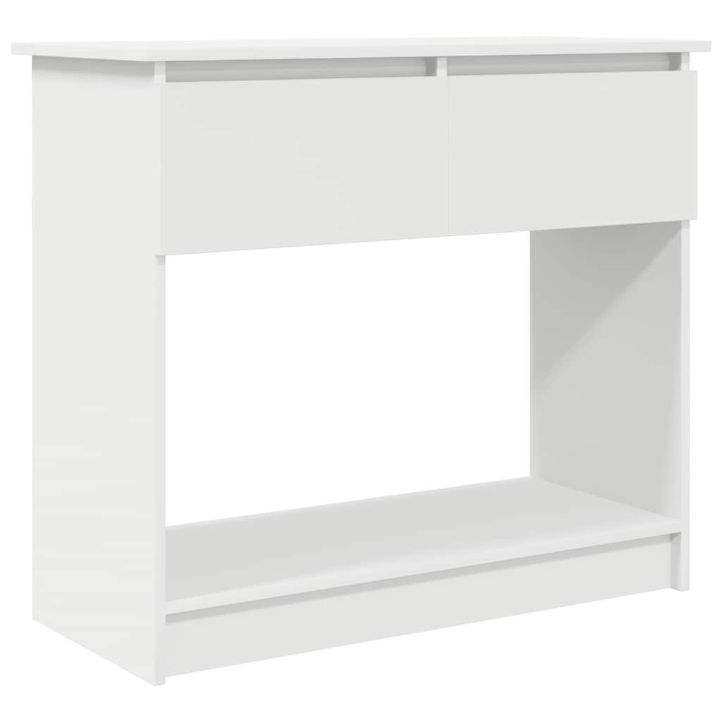 White Console Table with Drawers - 85.5x38.5x74.5 cm - Stylish Decor