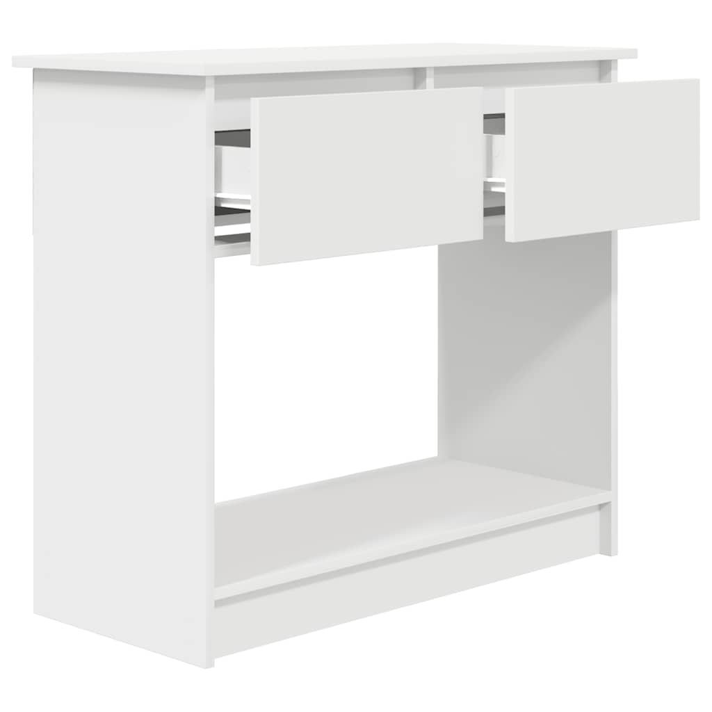 White Console Table with Drawers - 85.5x38.5x74.5 cm - Stylish Decor