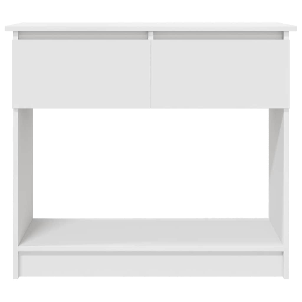 White Console Table with Drawers - 85.5x38.5x74.5 cm - Stylish Decor