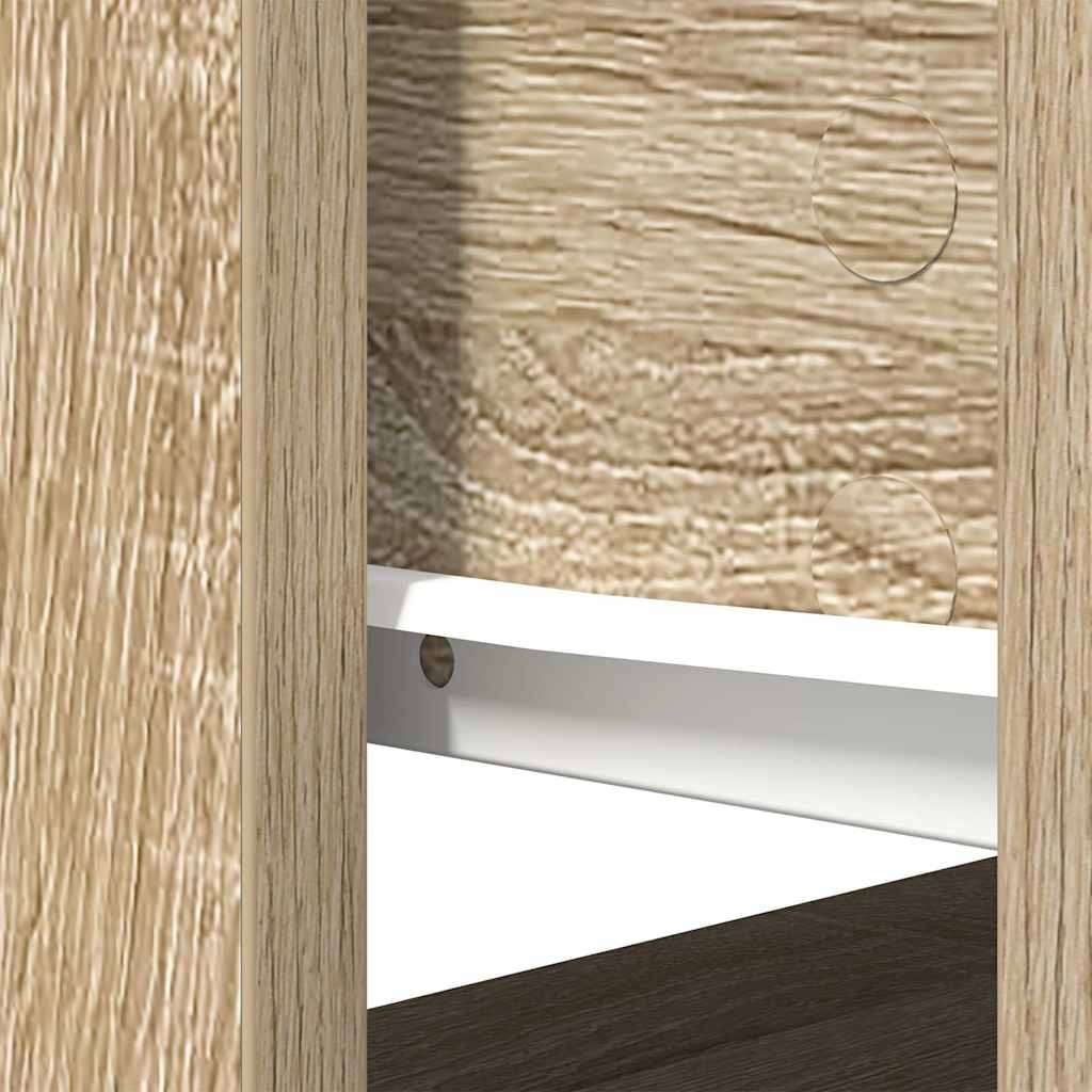 Sonoma Oak Console Table with Drawers - 85.5x38.5x74.5 cm