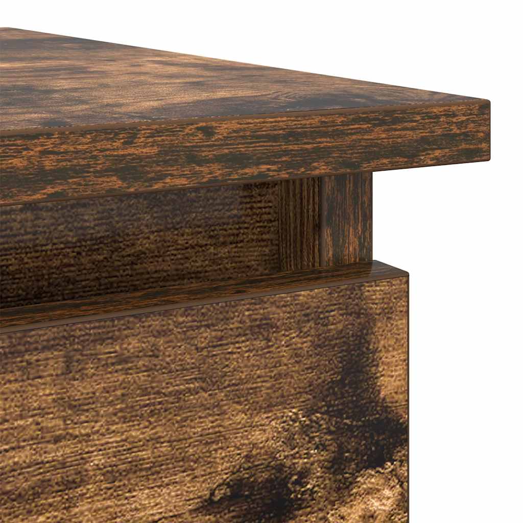 Smoked Oak Console Table with Drawers - 85.5x38.5x74.5 cm