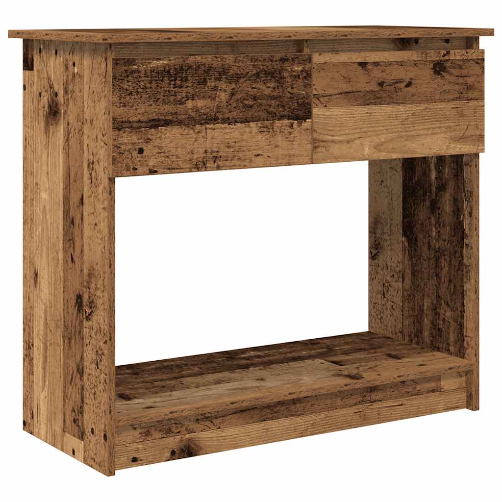 Vintage Wood Console Table with Drawers - 85.5x38.5x74.5 cm