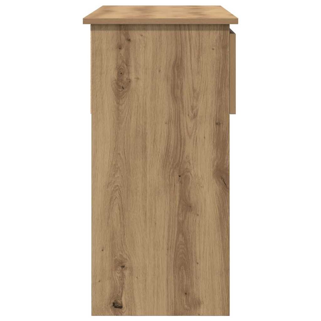 Artisan Oak Console Table with Drawers - 85.5x38.5x74.5 cm