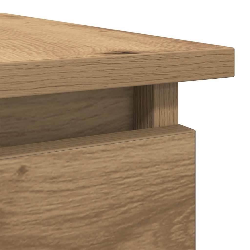 Artisan Oak Console Table with Drawers - 85.5x38.5x74.5 cm