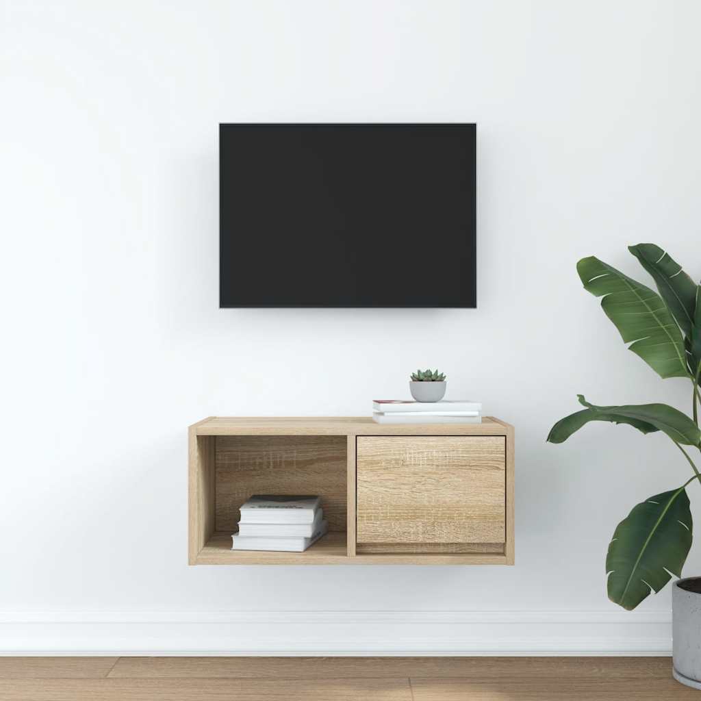 TV Cabinet Sonoma Oak 60x31x25.5 cm Engineered Wood