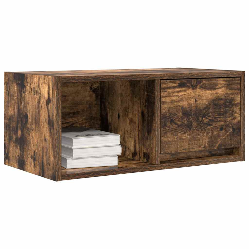 TV Cabinet Smoked Oak 60x31x25.5 cm Engineered Wood