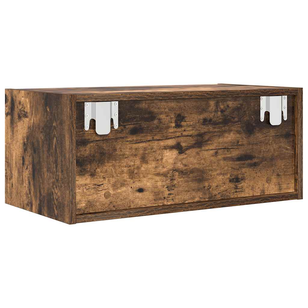 TV Cabinet Smoked Oak 60x31x25.5 cm Engineered Wood