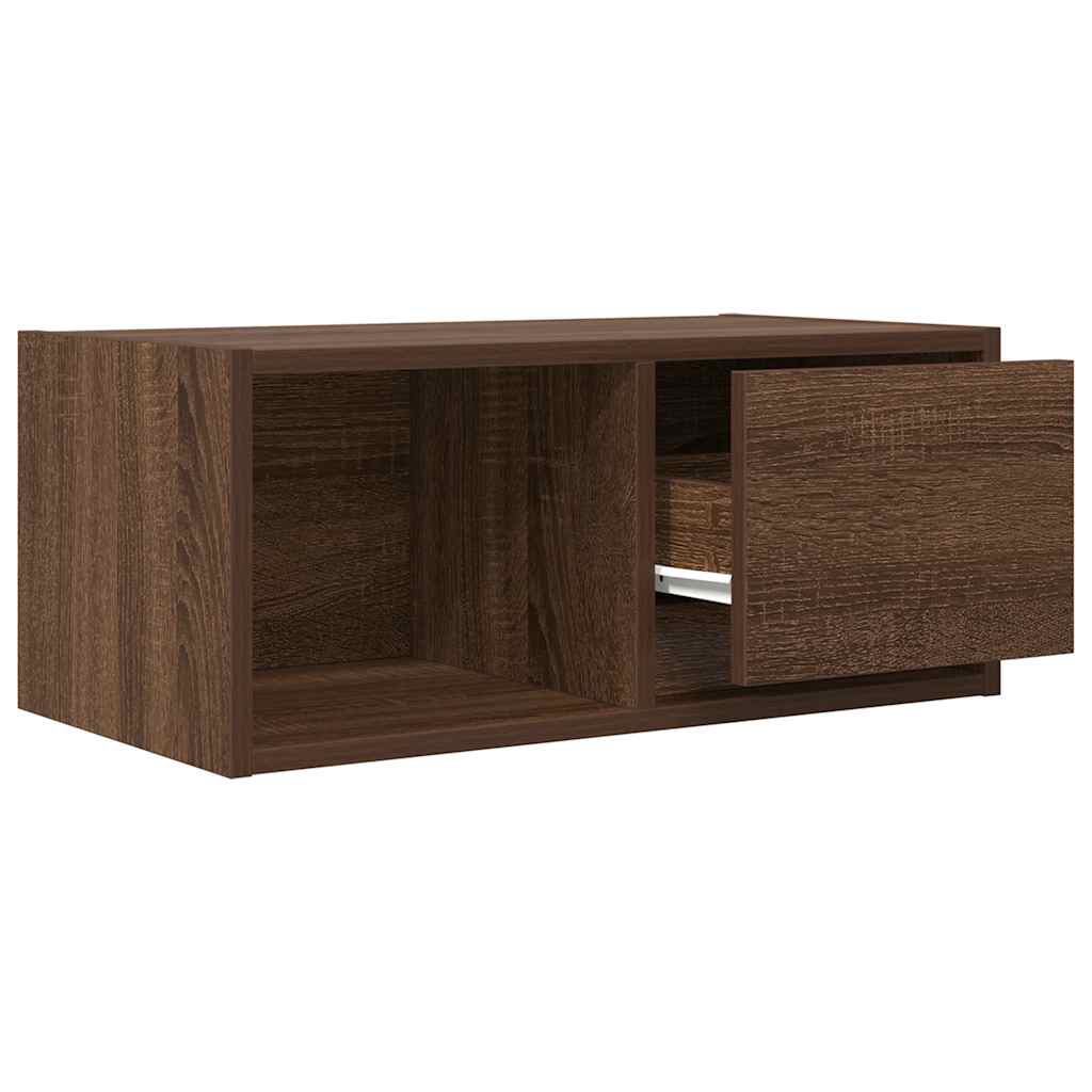 TV Cabinet Brown Oak 60x31x25.5 cm Engineered Wood
