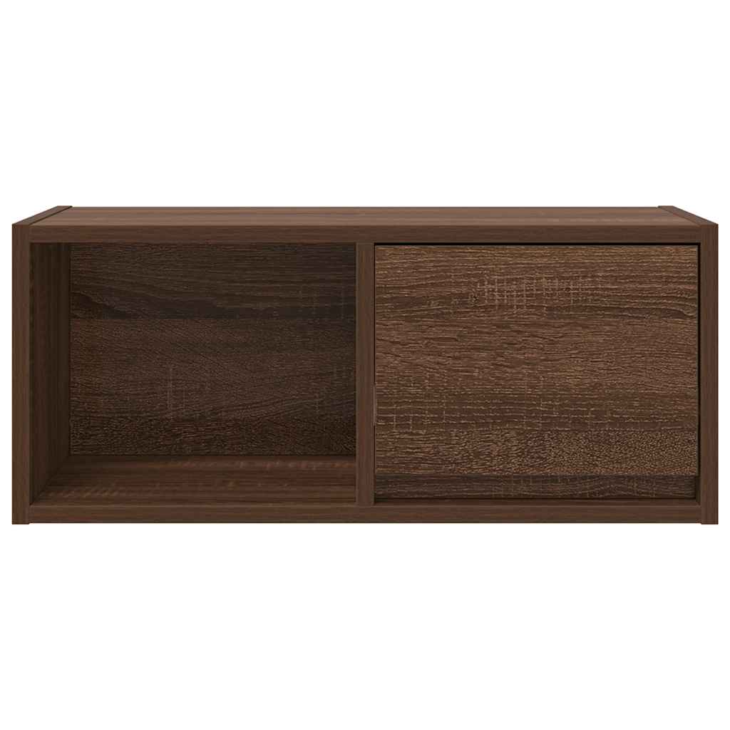 TV Cabinet Brown Oak 60x31x25.5 cm Engineered Wood
