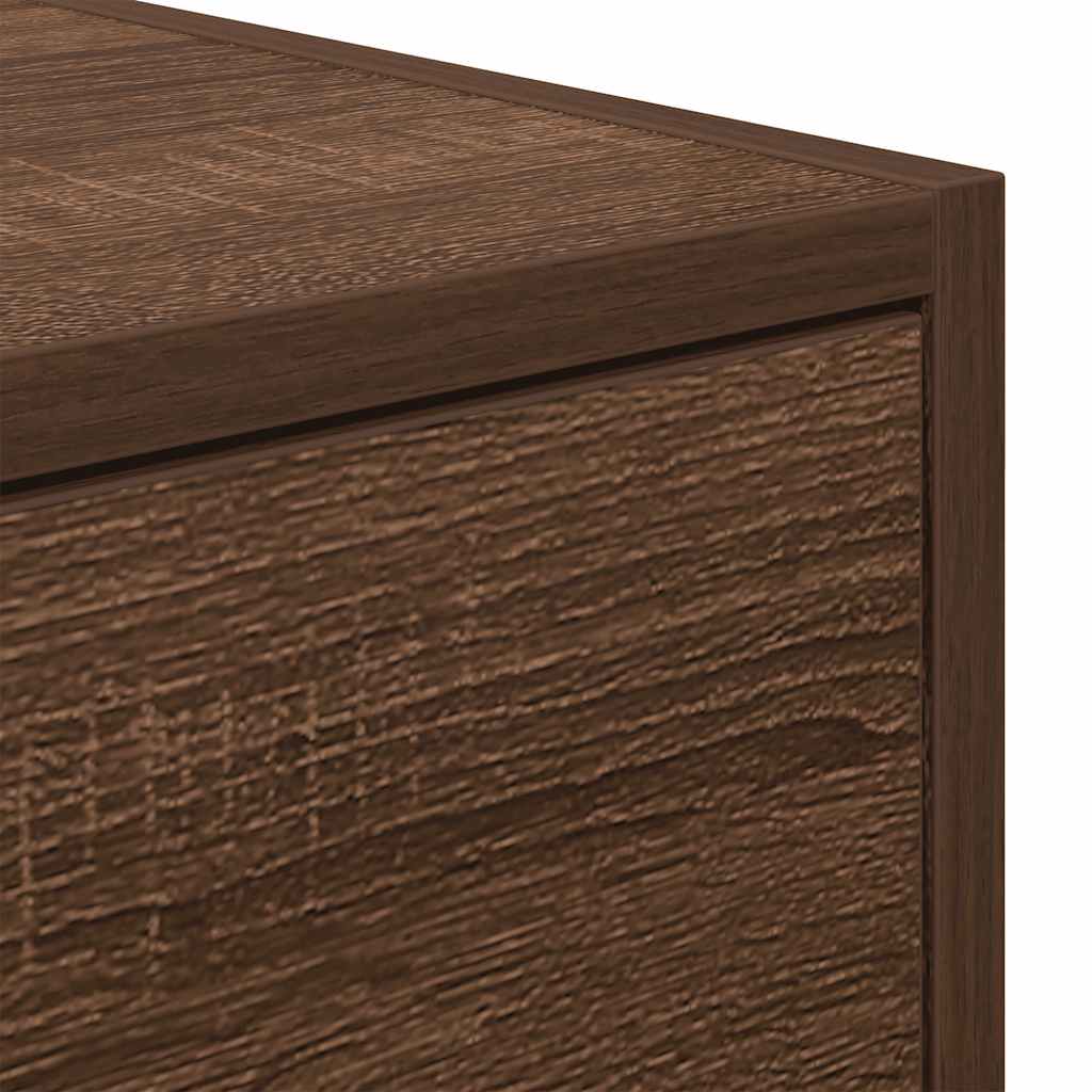 TV Cabinet Brown Oak 60x31x25.5 cm Engineered Wood
